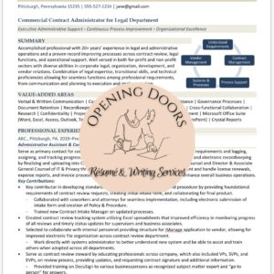 Professional Resume 4+ Years Experience